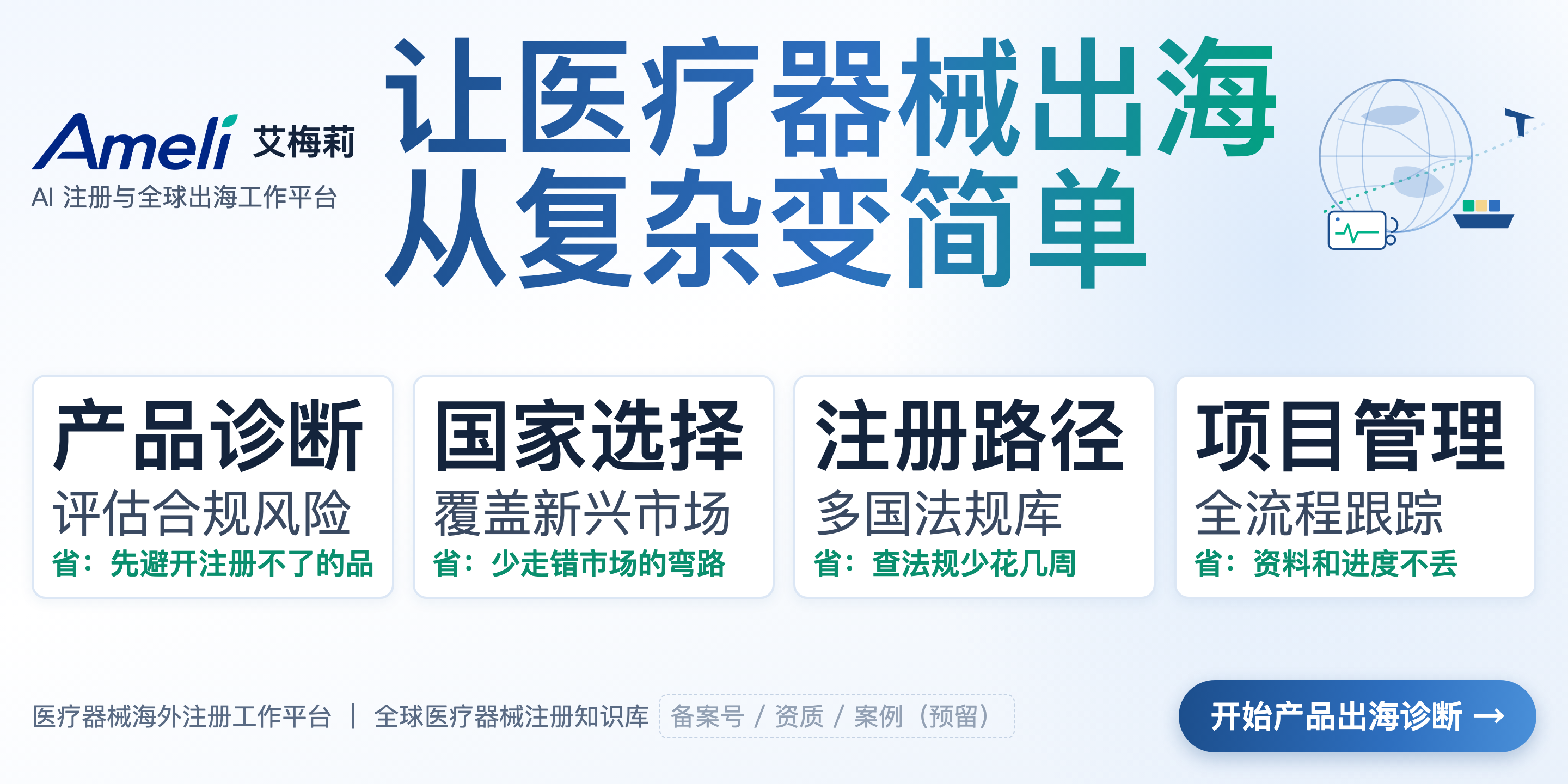 艾梅莉｜让医疗器械出海，从复杂变简单｜产品诊断·国家选择·注册路径·项目管理